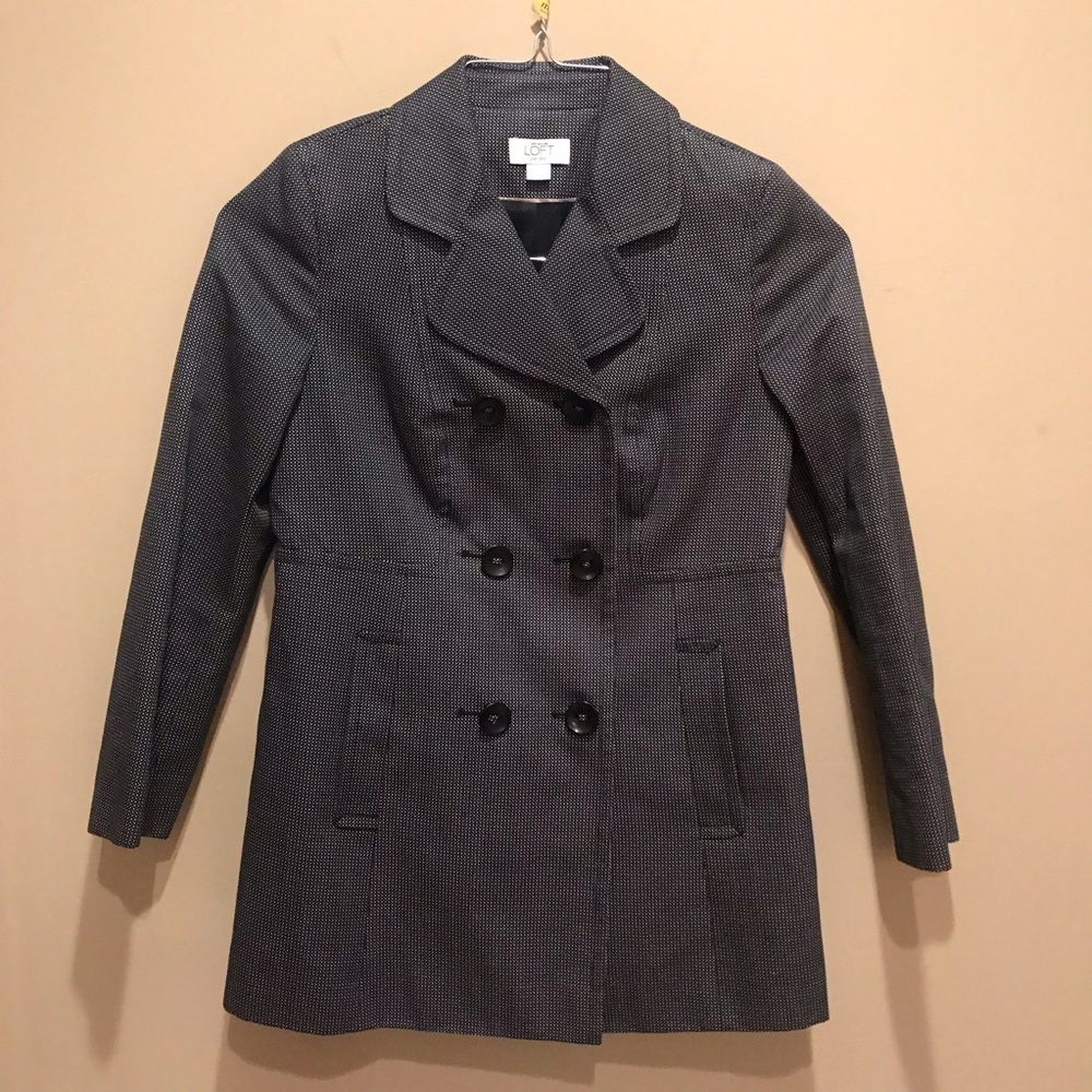 Ann Taylor Loft Petites Double breasted PeaCoat SP